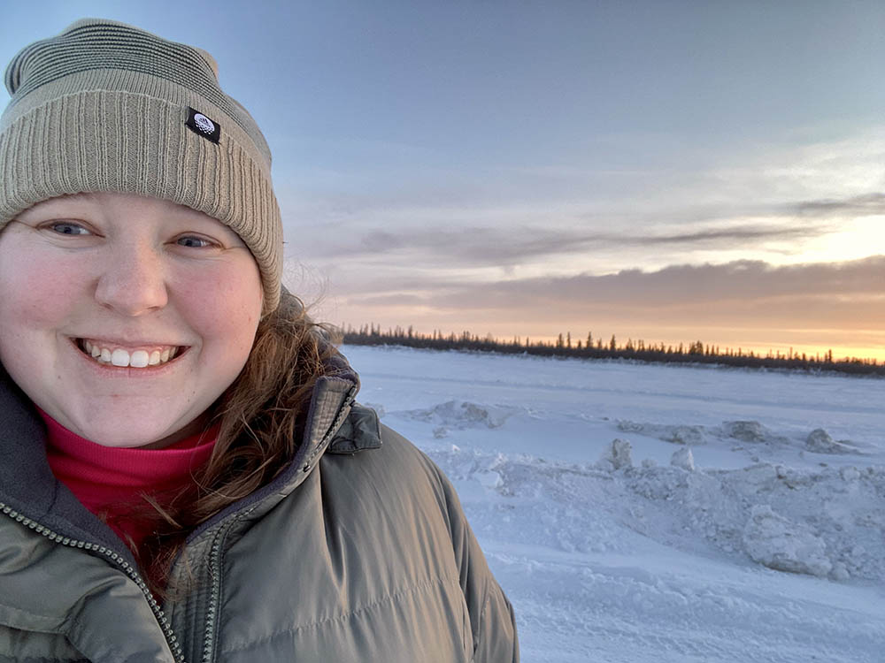 Paige Percy in Inuvik, NWT